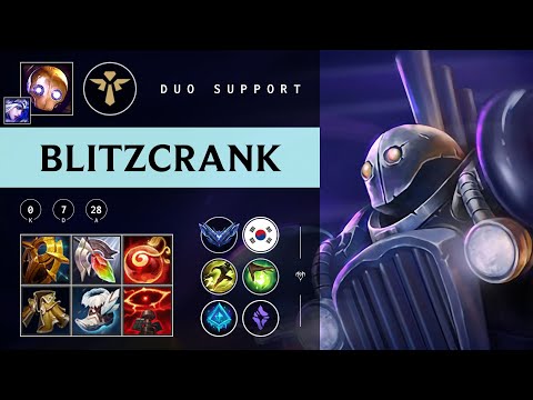 Blitzcrank Support vs Braum - KR Diamond Patch 25.23
