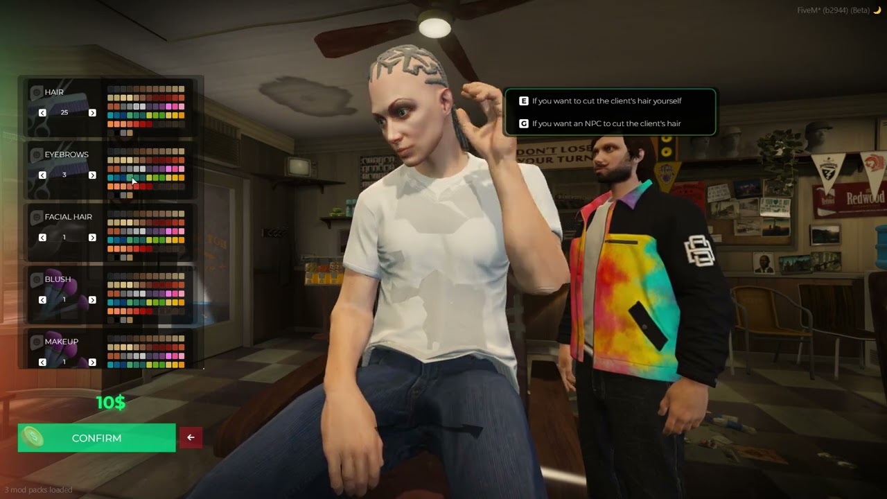 [ESX/QB] IF Buyable barber shops V1 (Ownable barber)(Barber job) thumbnail 2