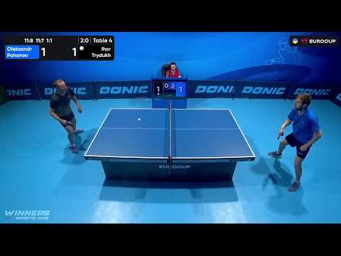 17:10 Oleksandr Pohonov - Ihor Trydukh 02.08.2023 TT Euro.Cup Ukraine Professional. TABLE 4