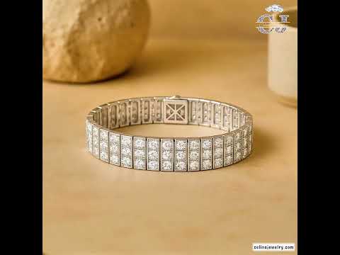 Moissanite Tennis Bracelet — Plated product video
