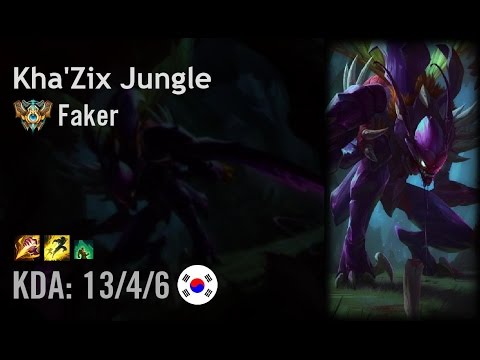 Kha'Zix Jungle vs Gragas - Faker - KR Challenger Patch 6.7
