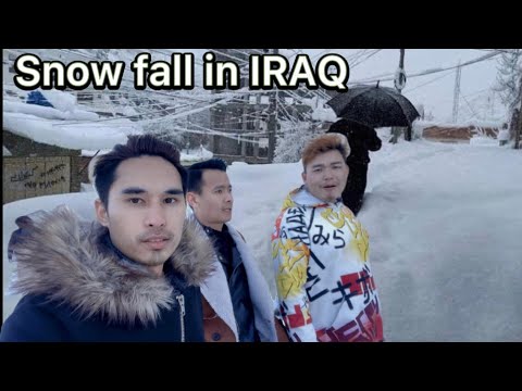 Snow fall in iraq sulaimaniyah 🇮🇶 -14 degree temperature #snow/Ep27