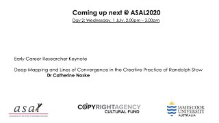 ASAL2020 ECR Keynote: Catherine Noske.