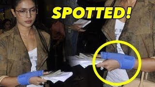 SPOTTED! An Injured Priyanka At The Airport