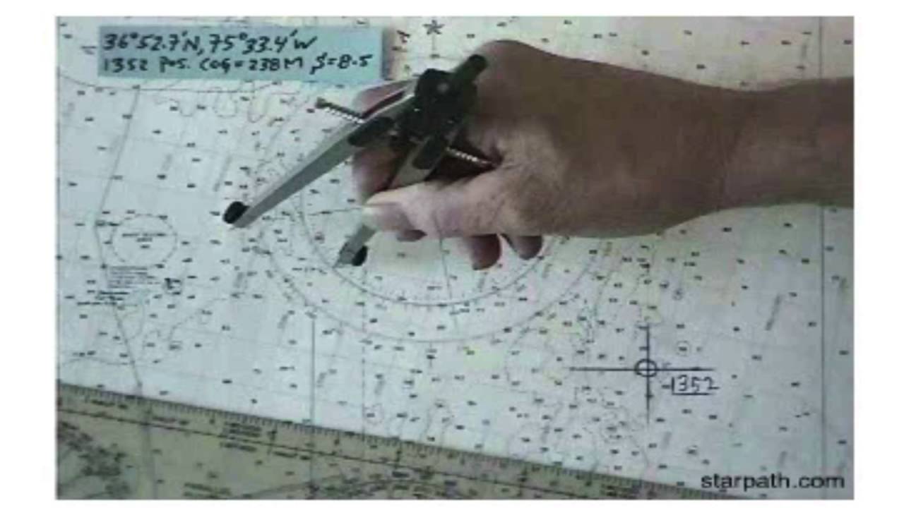 Plotting 8. Drawing Course Line from a Plotted Position