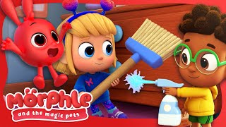 The Clean Up Crew | Morphle and the Magic Pets | Available on Disney+ and Disney Jr