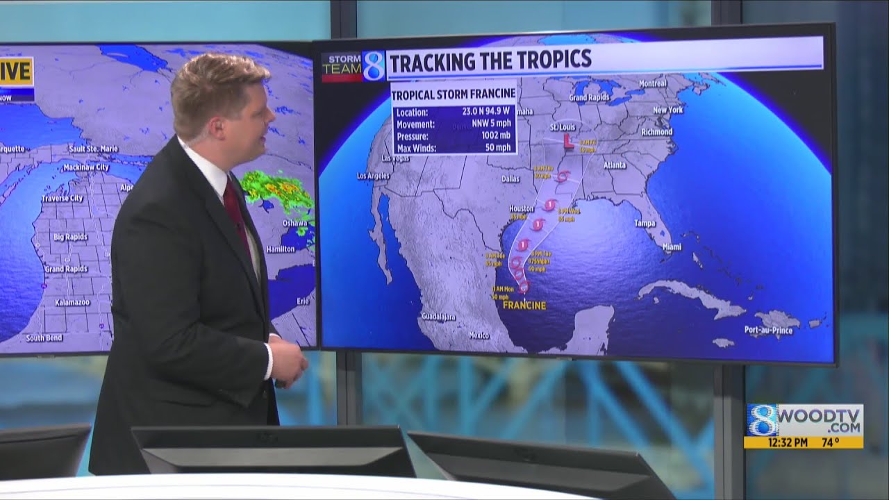 Tracking the tropics: Tropical Storm Francine