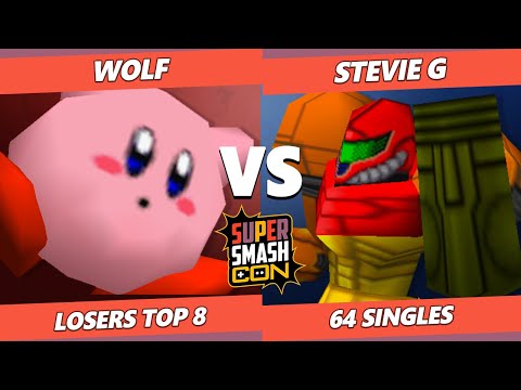 SSC Fall Fest SSB64 Losers Top 8 - Wolf (Kirby) Vs. Stevie G (Samus, Kirby)
