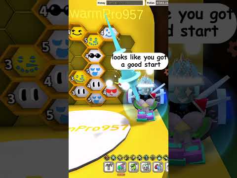 Level 4 Hive Switches to White😆#beeswarmsimulator