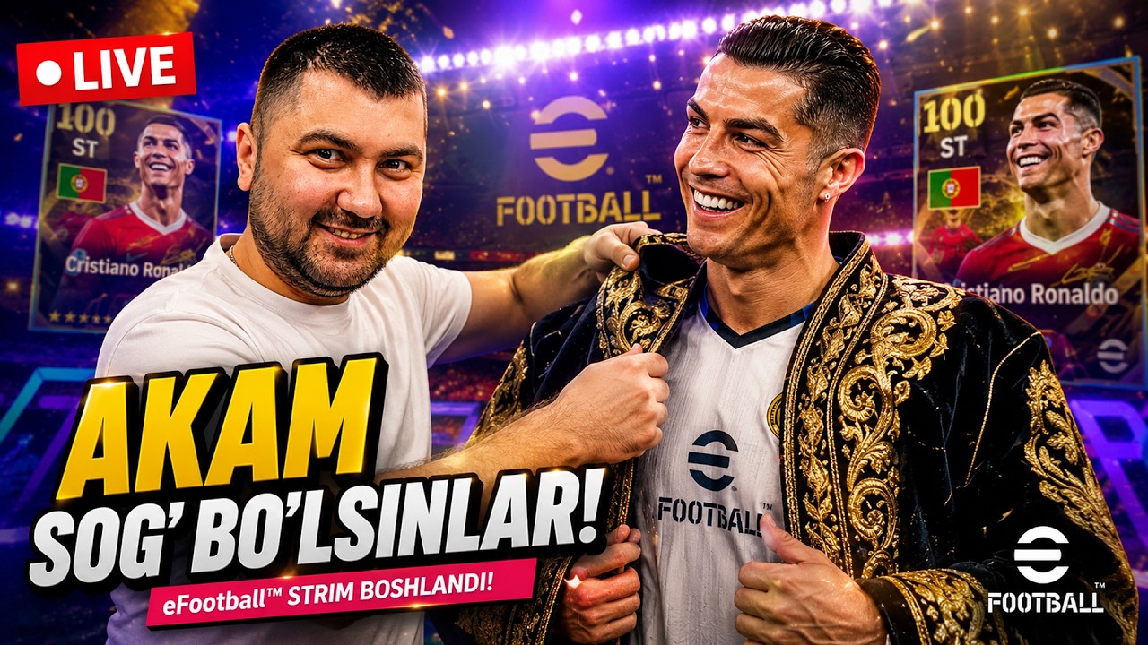 😂 AKAM SOG‘ BO‘LSINLAR! ⚽🔥– eFootball™ (Jonli Efir!)