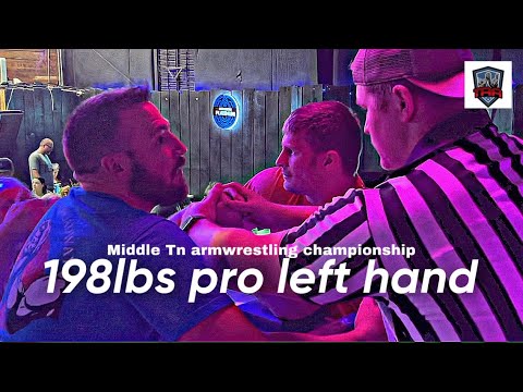 198lbs pro left hand- middle Tennessee armwrestling championship- Dickson Tn Jan 7th 2023