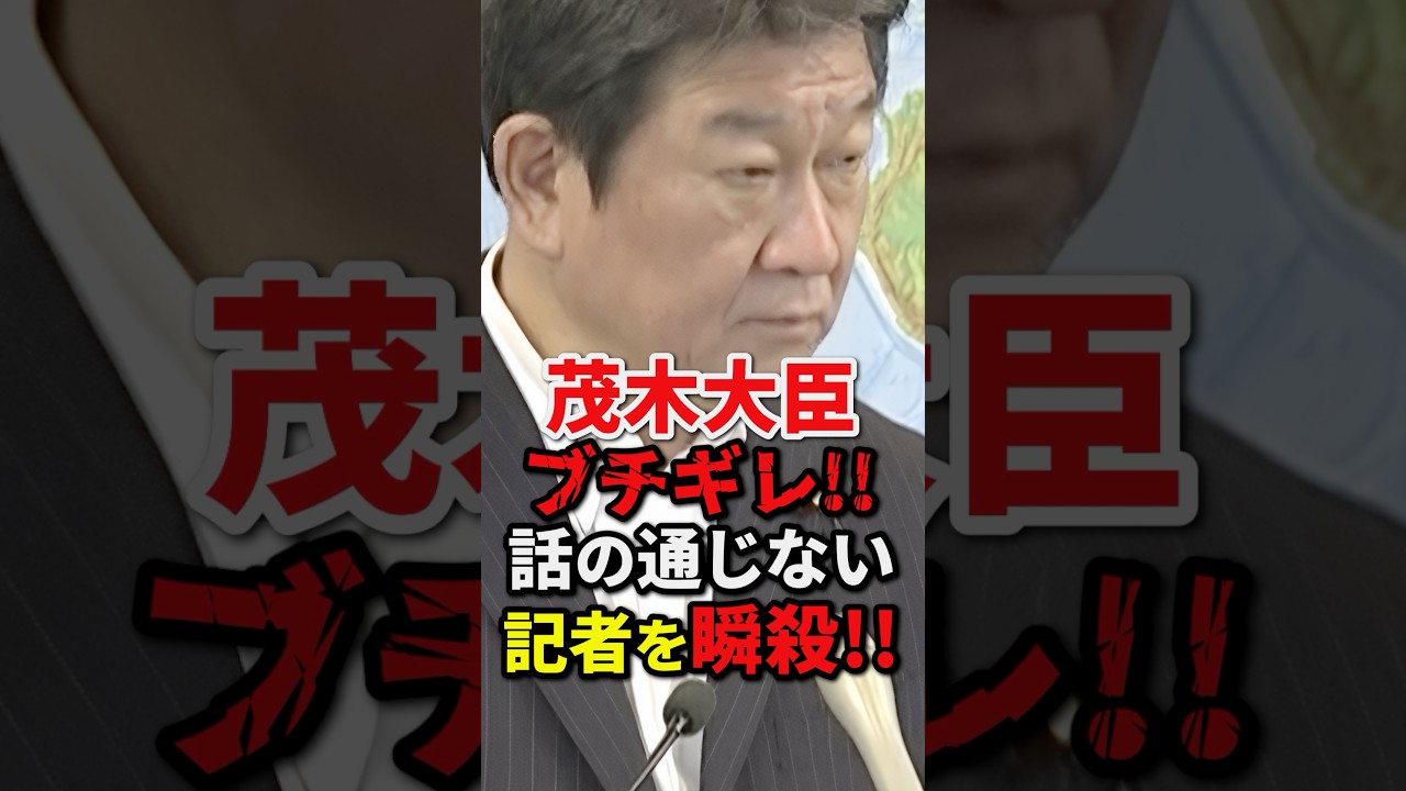 無能すぎる記者をブチギレで瞬殺してしまう茂木大臣#自民党 #高市早苗 #小野田紀美 #小泉進次郎 #shorts