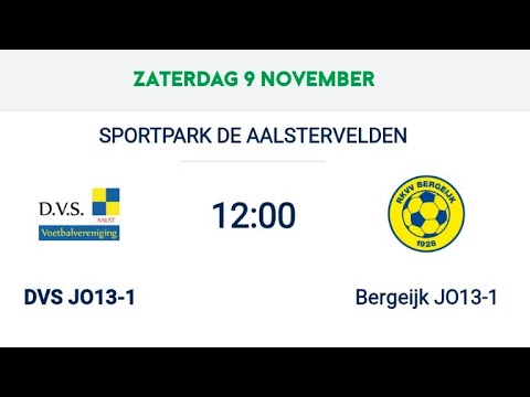 2024-25 p2w2 DVS JO13-1 v Bergeijk JO13-1 highlights 3-1
