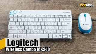 Logitech MK240 Nano Wireless Combo White (920-005791) - відео 1