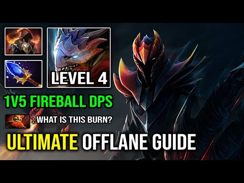 ULTIMATE OFFLANE GUIDE Level 4 Elder Black Dragon Knight +120 Fireball DPS 100% Counter ALL Dota 2