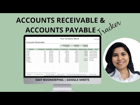 Accounts Receivable Accounts Payable Tracking Spreadsheet with Open Invoices and Aging Reports