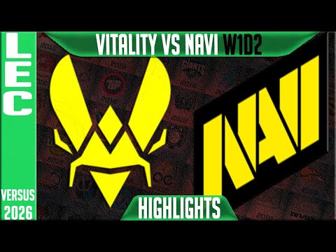 VIT vs NAVI Highlights | LEC W1D2 2026 Versus | Team Vitality vs Natus Vincere