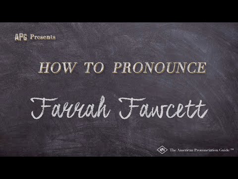 How to Pronounce Farrah Fawcett (Real Life Examples!)