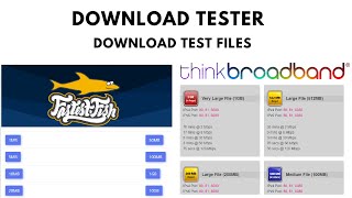 Techie #29: Network - Download Tester | Download Test Files