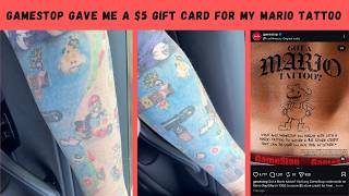 Gamestop Gave Me A $5 Gift Card For My Mario Tattoo