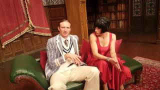 On Stage with Max Bennett and Brooke Satchwell The Play that goes Wrong video