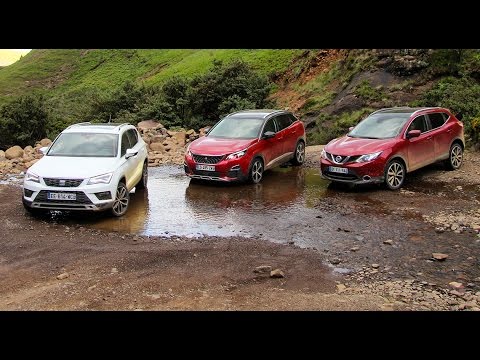 2017 Peugeot 3008 vs Seat Ateca vs Nissan Qashqai [PART. 2/3] : essai tout terrain