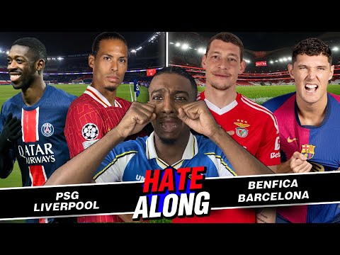 LIVE: PSG VS LIVERPOOL X BENFICA VS BARCELONA HATE-ALONG @WabbSports @itsdoobz25 @PoweroftheDraw