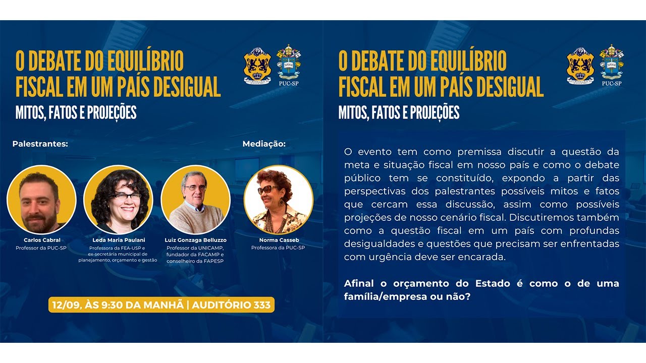 O Debate do Equilíbrio Fiscal em um País Desigual - Mitos, fatos e projeções