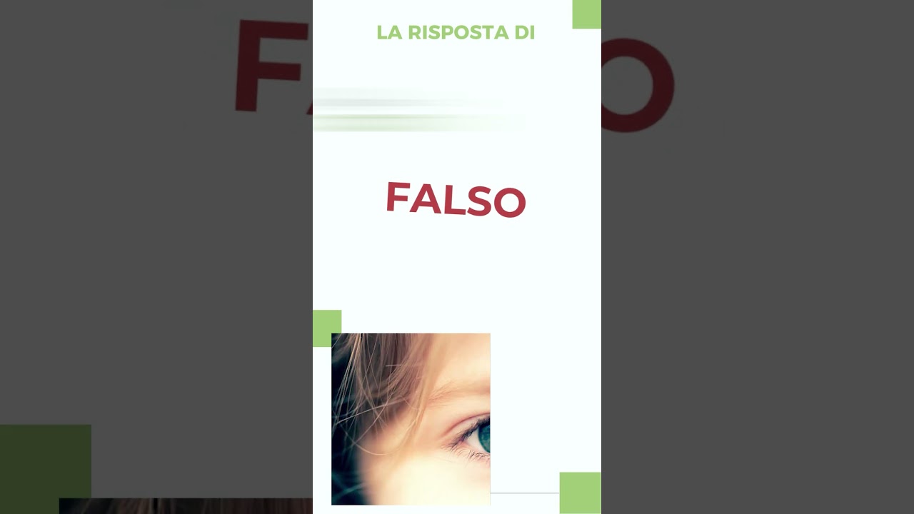 39 - Consumare tante carote fa migliorare la miopia? - My Special Doctor - Vero o Falso?