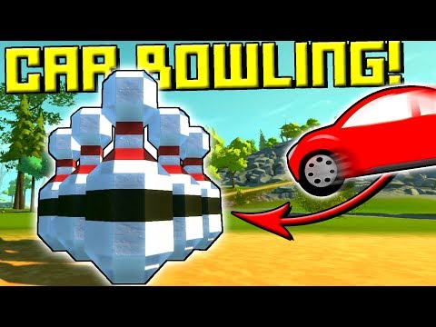 CAR BOWLING MADNESS! - Scrap Mechanic Multiplayer Monday Ep48