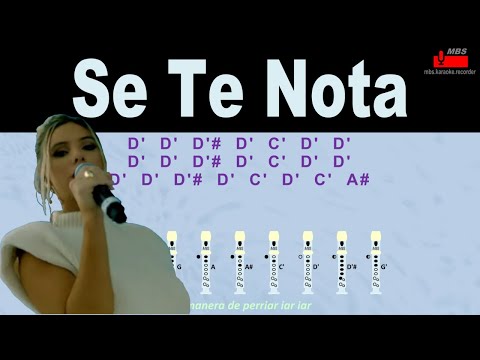 Se Te Nota Lele Pons X Guaynaa Flute Recorder Tutorial / How To Play