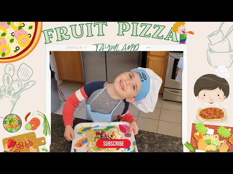 How to make Fruit Pizza @TaymLand fun making a fruit pizza with a toddler @TaymLand