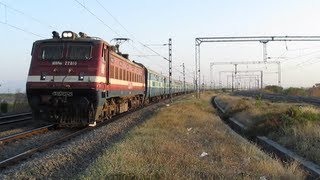 preview picture of video 'Fastest Mail/Express train of India ~ Maharashtra Sampark Kranti blinks at 100Kmph!!'