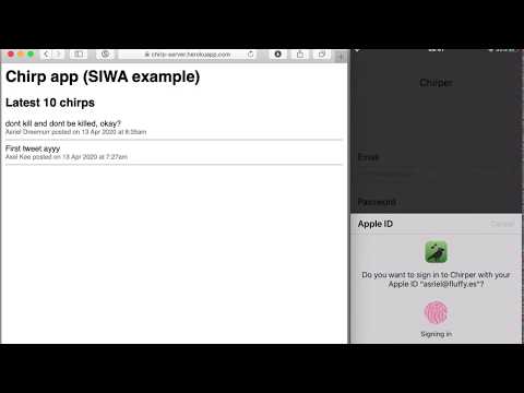 Sign in with Apple,  iOS app + backend demo