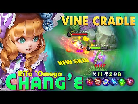 Chang'e Vine Cradle New Skin Gameplay By RiTo `Omega`~ Mobile Legends