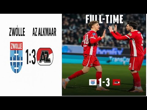 Zwolle 1-3 AZ Alkmaar | AZ Advance in League Cup Clash | 2025 Highlights