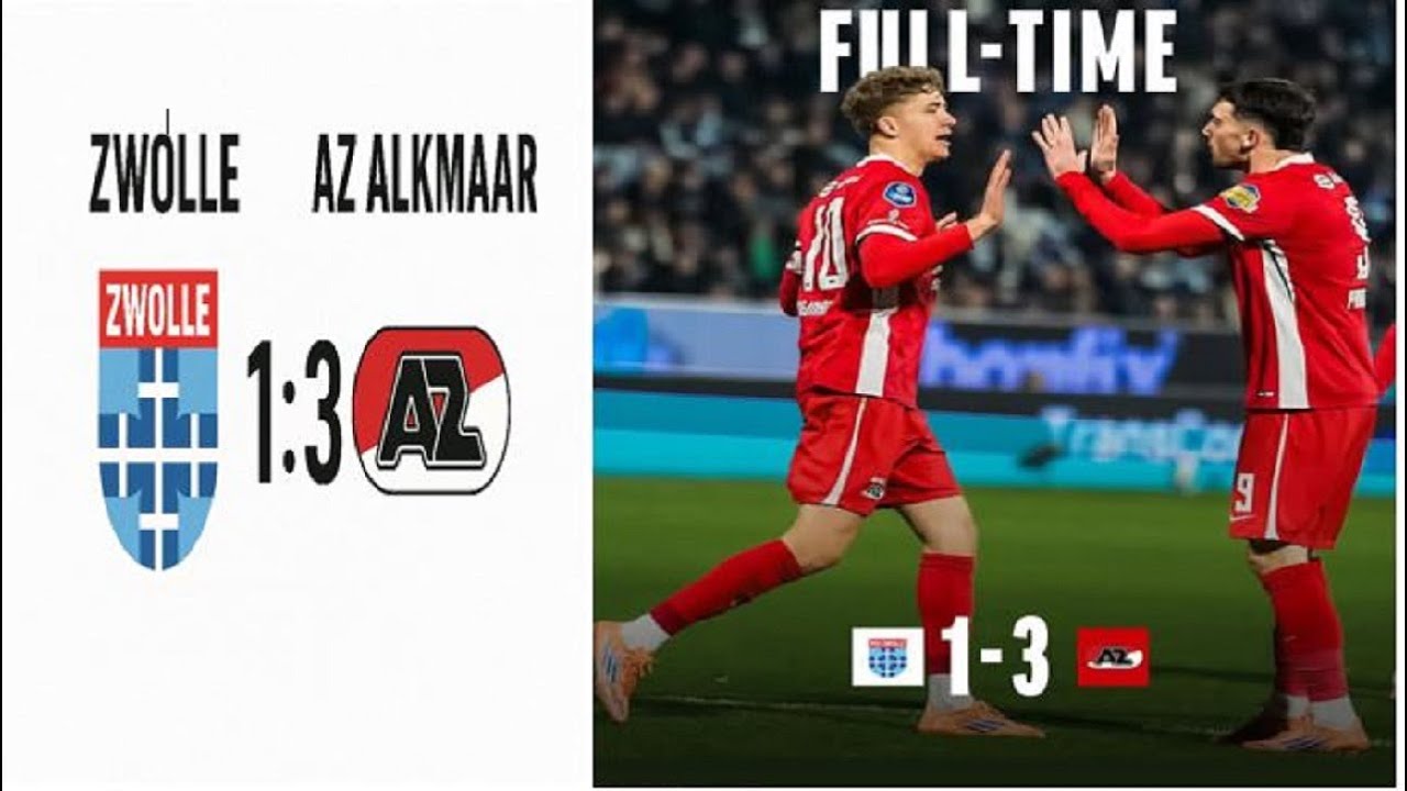 Zwolle vs AZ Alkmaar Full Match Highlights