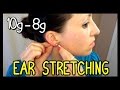 Ear Stretching First Time 10G to 8G 📍 How To With Kristin