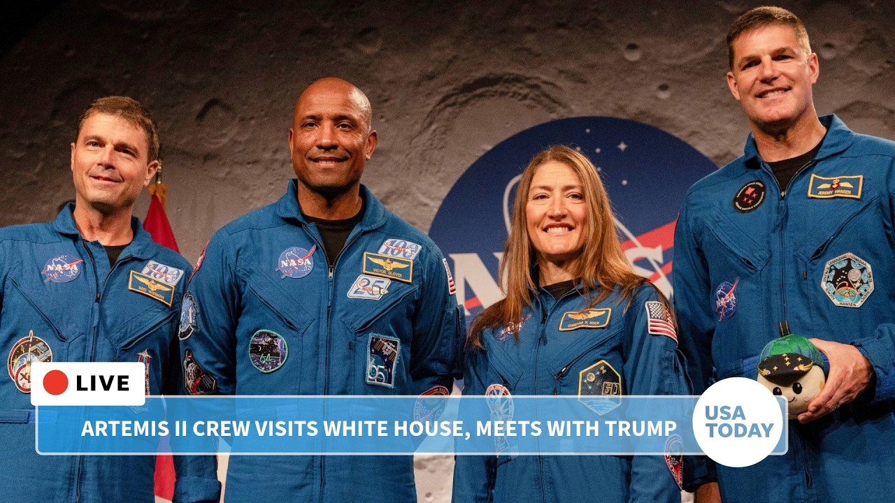 Live: Artemis II crew visits White House, meets with Donald Trump after historic moon mission