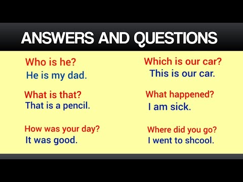 English Conversation Practice | Questions and Answers in English |Learn English