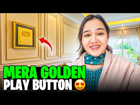Finally mera golden ply button | kitna intzar kiya is din ka | Sitara yaseen vlog 