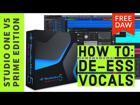 HOW TO: Voice De-Esser in Studio One V5 Prime
