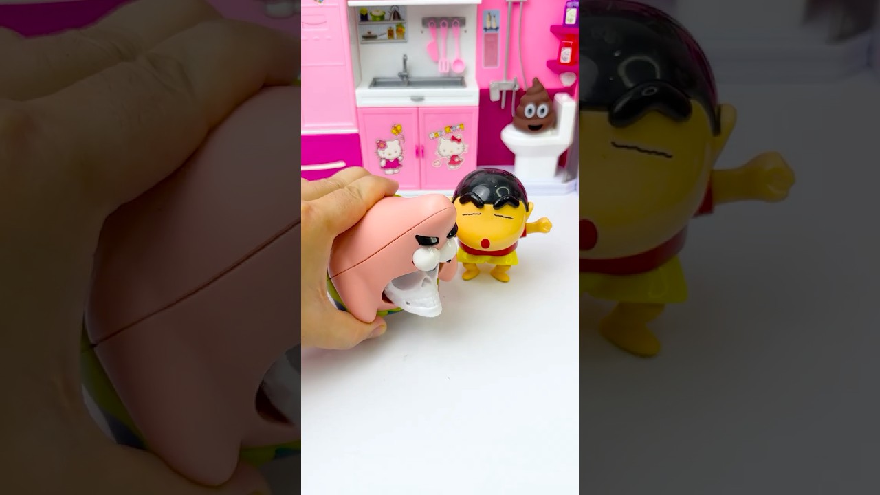 Shin Chan and friends Toy Fun ASMR#shorts #funny #toys #asmr #satisfying