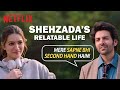 Kartik Aaryan S Unique Flirting Style For Kriti Sanon Shehzada Netflix India