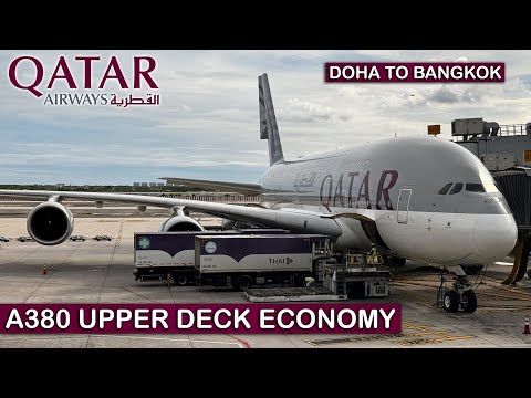 UPPER-DECK Economy on Qatar Airways' A380! Worth it?