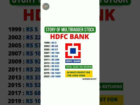 Historical Return of Hdfc Bank 😱 ~ #shorts #nifty50 #stockmarket #nse #bse #hdfcbank