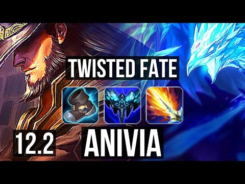 TWISTED FATE vs ANIVIA (MID) | 4/0/9, 1.2M mastery, 300+ games | KR Master | 12.2