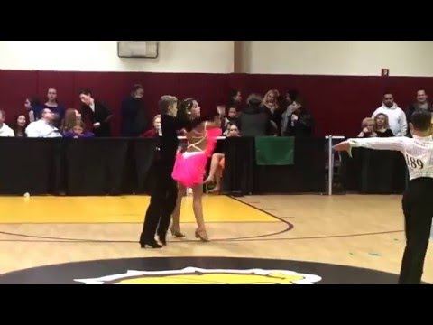 Kristian Evstigneev and Monica Kiselyuk Islanders Dancesport Challenge 2016 J1 champ latin