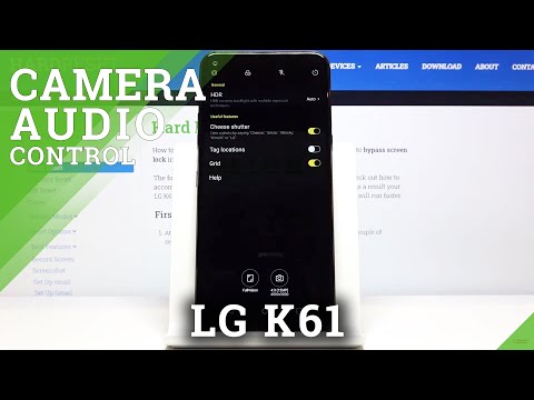 How to Use Camera Audio Control in LG K61 - Camera Settings