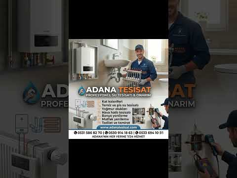 🛠️ Evinde Tesisat Mı Arızalandı Dert Etme, Adana Tesisat Var! #adanatesisat #katkaloriferi
